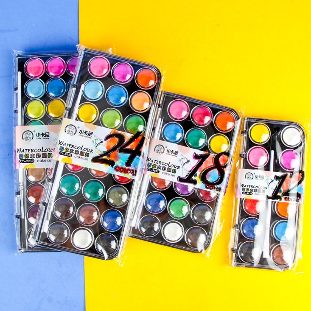 12/18/24/36 цветов, набор одно – обзор и цена Watercolor Paint Set Solid Pigment