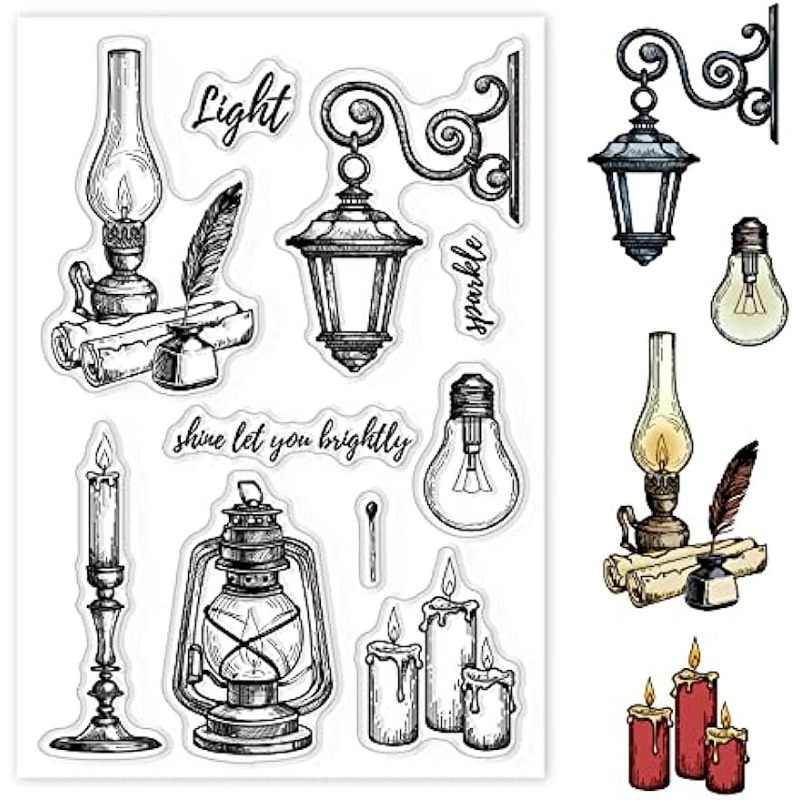 Винтажные светильники, силикон – обзор и цена Clear Silicone Stamps For Card Making