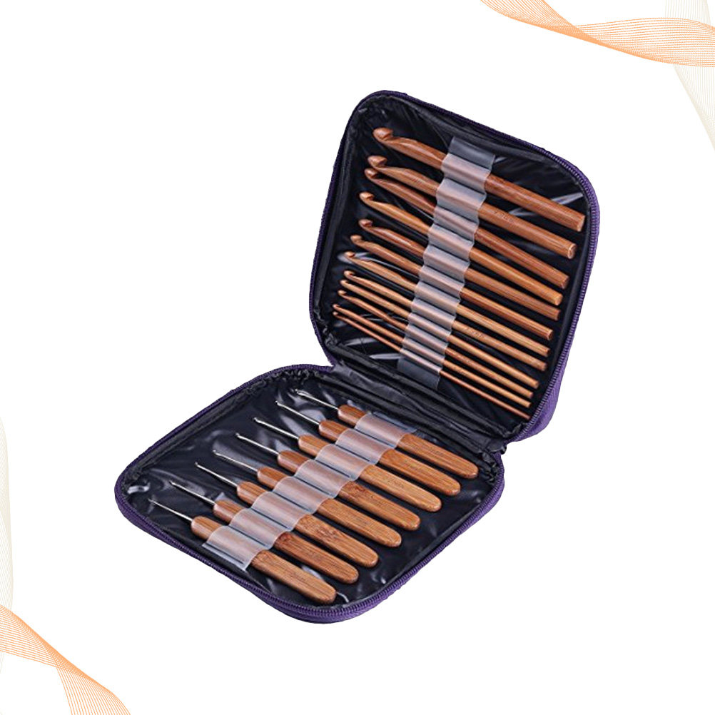 1 комплект бамбуковых крючков  – обзор и цена Wooden Crochet Hooks Ergonomic Handle
